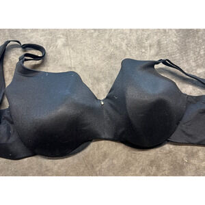 Lane Bryant Cacique Bra 44DD Black Lightly Lined Full Coverage